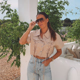 MACARENA BEIGE BLOUSE