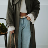 CIBELY DARK GREY MUSTHAVE TRENCHCOAT