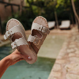 ZARELA BEIGE SLIPPERS