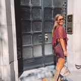 MARNIE BORDEAUX LACE BLOUSE
