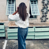 CLAY ECRU ZIP JACKET BLOUSE