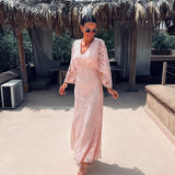 BABOUCHE PINK LACE DRESS