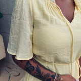 CARMELA YELLOW MUSTHAVE DRESS