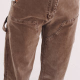 DARK BEIGE BALLOON PANTS A3925