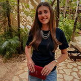 DOLORES DARK BLUE T-SHIRT
