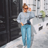 BLUE EXTRA TALL BALLOON JEANS 9300