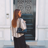 ELARA TAUPE SNAKE PRINT JACKET