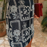 SOL MIO DARK BLUE SKIRT