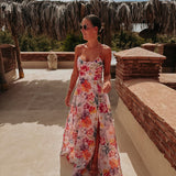 SULTANA PINK MULTICOLOR FLOWER DRESS