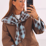 MARLOU BROWN CHECKERED JACKET