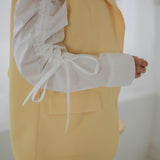 INGA YELLOW SLEEVELESS BLAZER