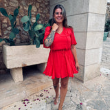 CARMELA RED MUSTHAVE DRESS