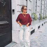 LIVARA BORDEAUX SWEATER