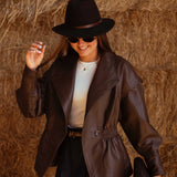 STORMY BROWN LEATHER JACKET