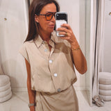 EVELINE BEIGE TWO-PIECE SET