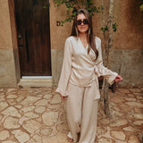NITIDO BEIGE TWO-PIECE SET