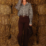 BROWN BARREL JEANS 7369-5