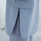 SELENA BABY BLUE SLEEVELESS BLAZER