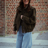 MIREYA BROWN PIED DE POULE JACKET