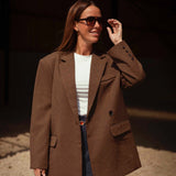 FALL IN THE AIR BROWN BLAZER
