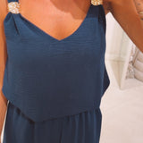 LAURIEN DARK BLUE TWO-PIECE SET