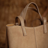 RANGERETTE BEIGE SUEDE BAG