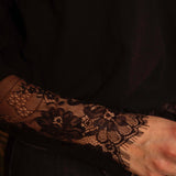 KODA BLACK LACE V-NECK PULL