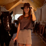 COWGIRL HAT BROWN