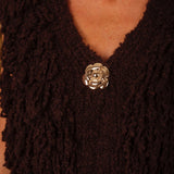 RAINELLE BROWN SLEEVELESS CARDIGAN