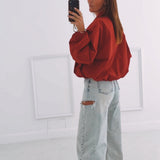 ROMY RED BLOUSE