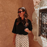 CHEFCHAOUEN BLACK BLOUSE