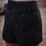 MISSOURI DARK BLUE TWEED SKORT