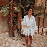 ZACATECAS WHITE LACE BLOUSE