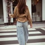 WHISPERING WIND BEIGE BELT SUEDE JACKET