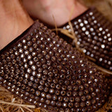 ARIA BROWN STUDS LOAFERS