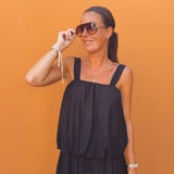 ZUMAIA BLACK TWO-PIECE SET