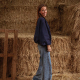 HELLO SEPTEMBER DARK BLUE ZIP JACKET