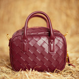 AUSTIN BORDEAUX WOVEN BAG