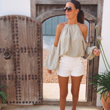PACHA WHITE BUTTON SHORT