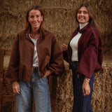 HELLO SEPTEMBER BROWN ZIP JACKET