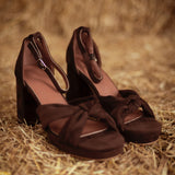 SEDONA BROWN SUEDE HEELS