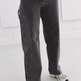 DARK GREY STRAIGHT LOOSE PANTS 710-G