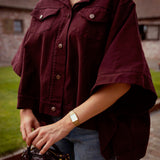 DUSTFALL BURGUNDY SHORTSLEEVE JACKET