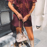 DONOSTIA BURGUNDY BELT SHORT