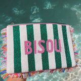 BISOU GREEN/PINK POCHETTE