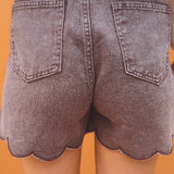 BROWN DENIM SHORT 1045