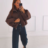 ANOUCK BROWN ZIP JACKET