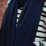 COSY SEASON DARK BLUE SCARF