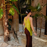 PRE-ORDER ARENITA LIME GREEN SEQUIN TOP