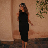 YOUSSOUFIA BLACK DRESS